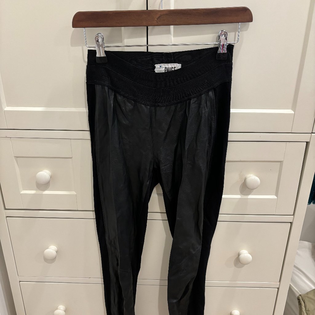 Limited Edition Paige Genuine Leather Skinny Pants